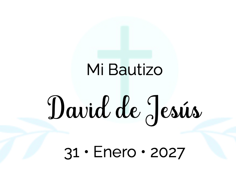 Bautizo Niño
